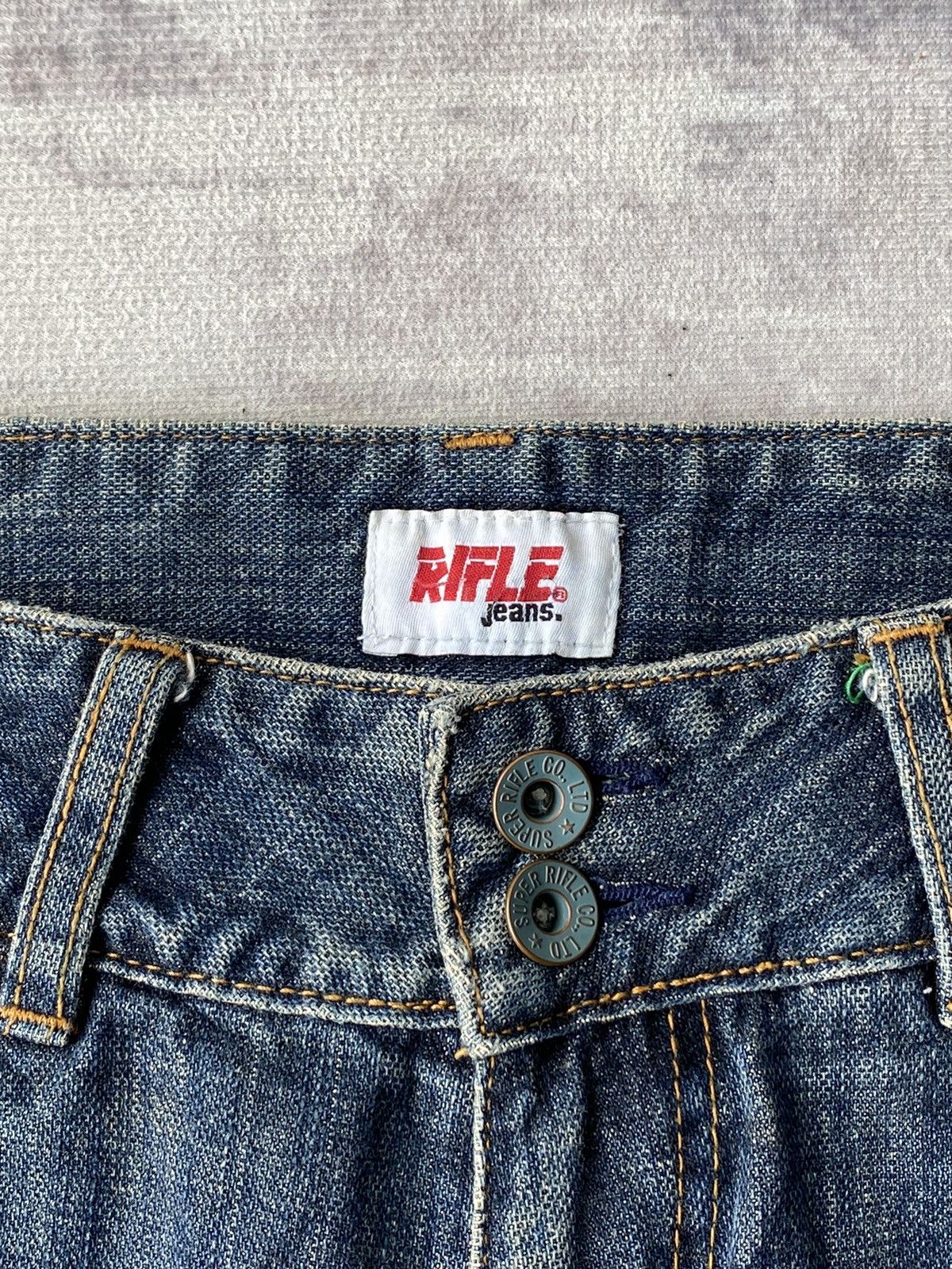 Japanese Brand Vintage Rifle Jeans Distressed Flared Denim Size US 31 - 10 Thumbnail