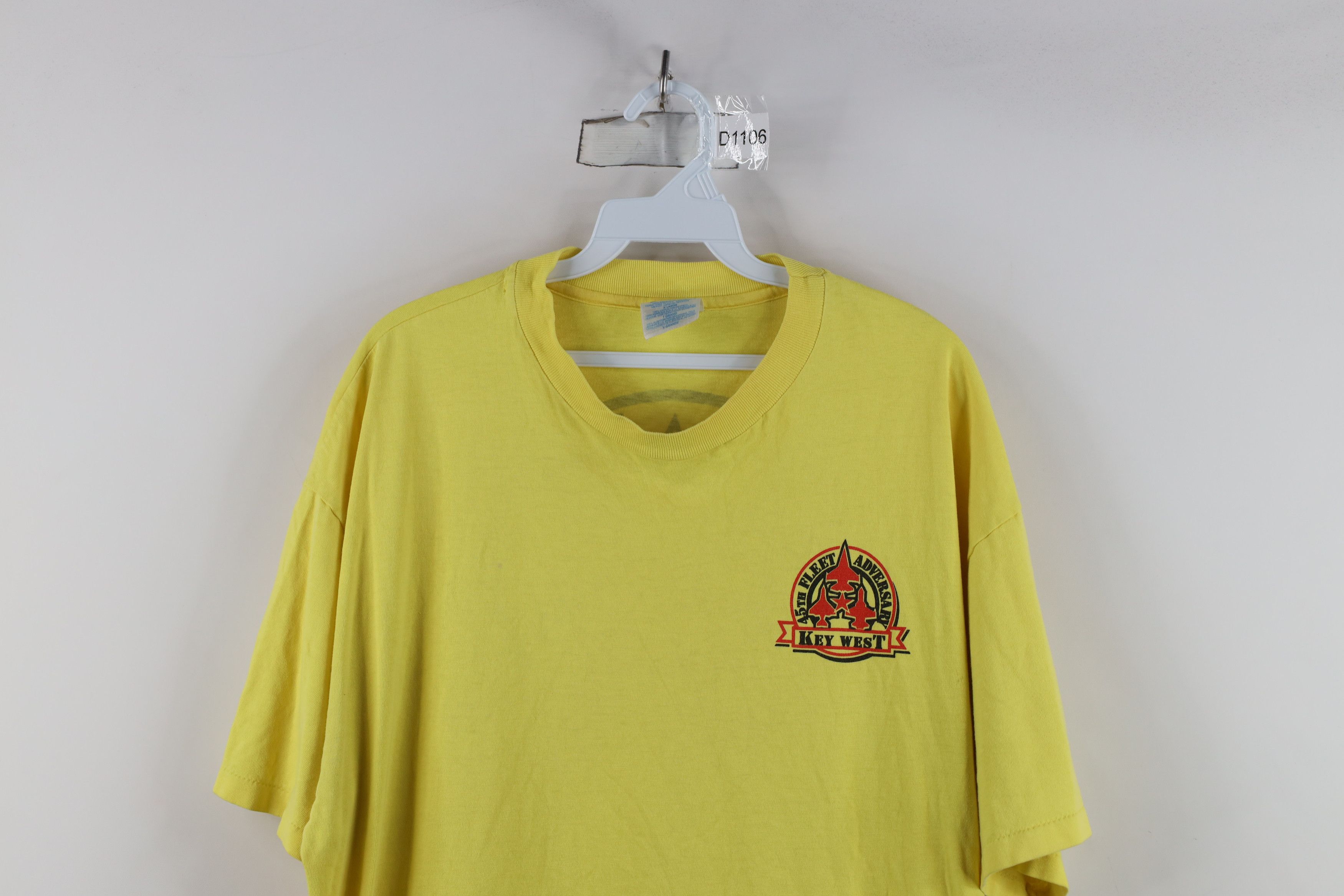 Vintage Vintage 90s Key West 45th Fleet Adversary Jet Plane T-Shirt Size US XL / EU 56 / 4 - 2 Thumbnail