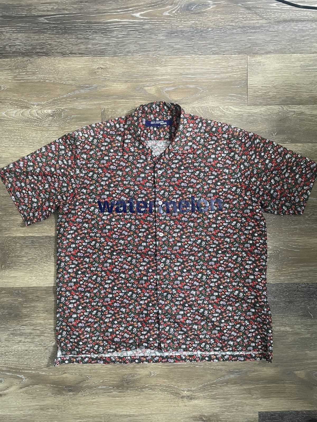 image of Junya Watanabe Ss02 “Watermelon” Button Up in Floral, Men's (Size Medium)