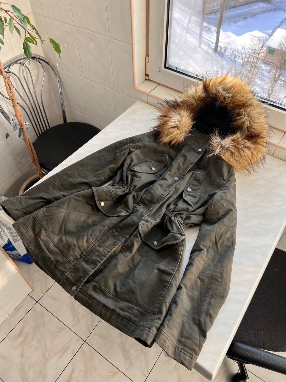 Diesel VINTAGE DIESEL FUR JACKET PARKA OLIVE KHAKI AVANT-GARDE Size M / US 6-8 / IT 42-44 - 7 Thumbnail