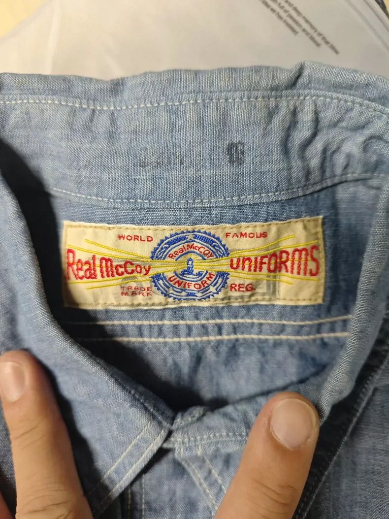The Real McCoy's The Real McCoys Navy Shirt Size US XXL / EU 58 / 5 - 2 Thumbnail