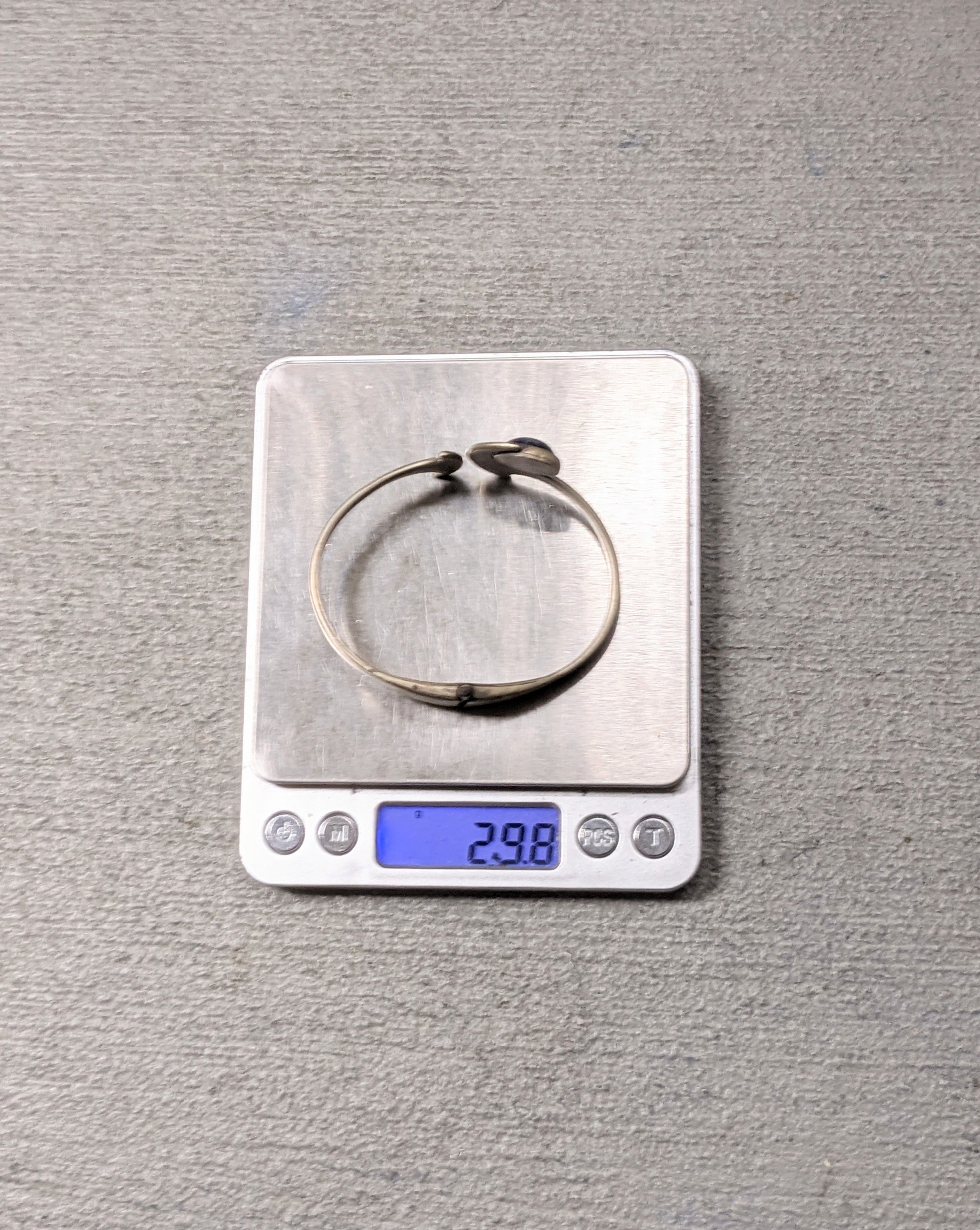 Jewelry Vintage Sterling Silver Bracelet Hinge Modern Avant Garde 7" Size ONE SIZE - 17 Thumbnail
