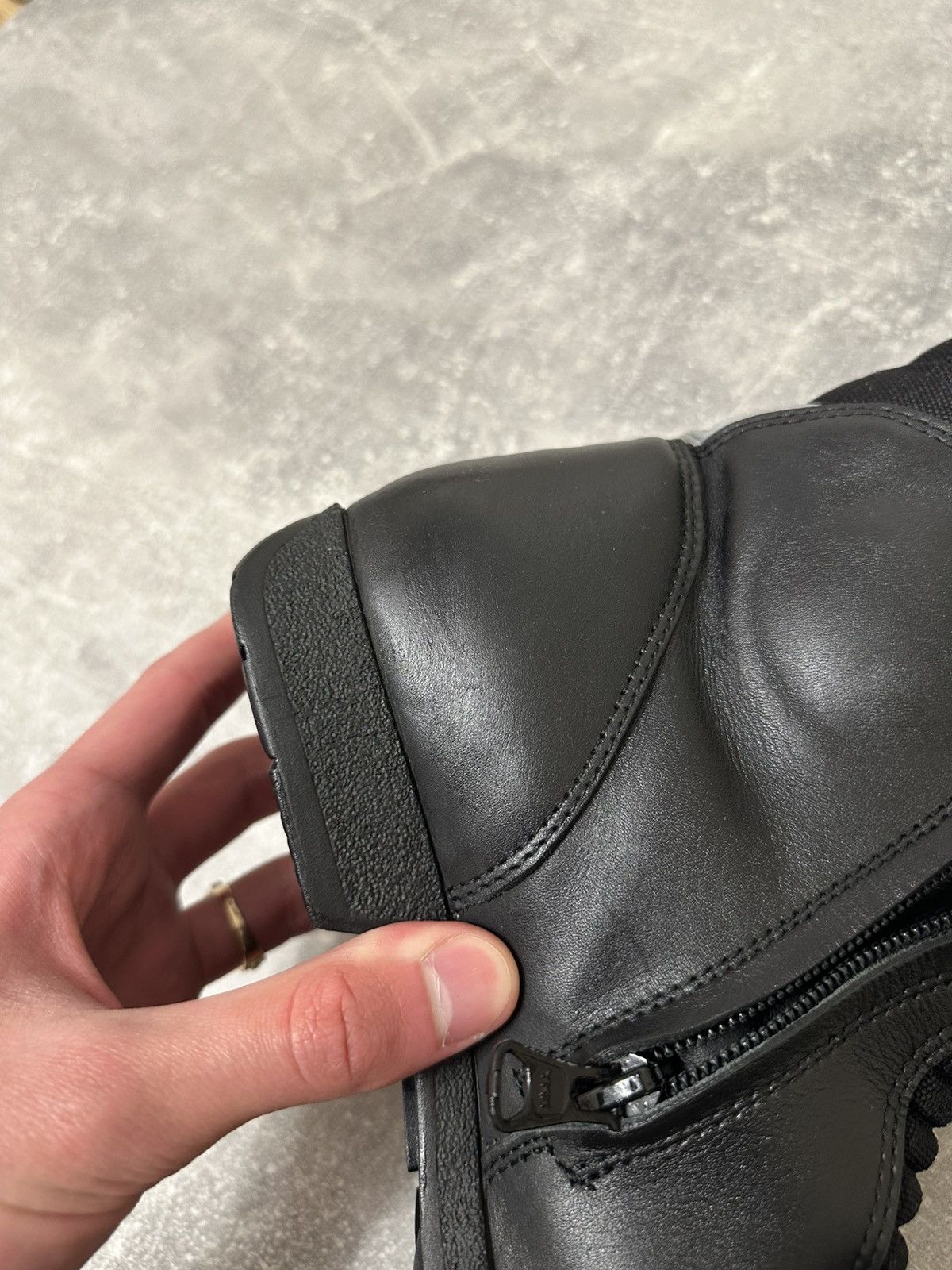 BMW Black Leather BMW Gore-Tex Moto Boots Size US 7.5 / EU 40-41 - 21 Thumbnail