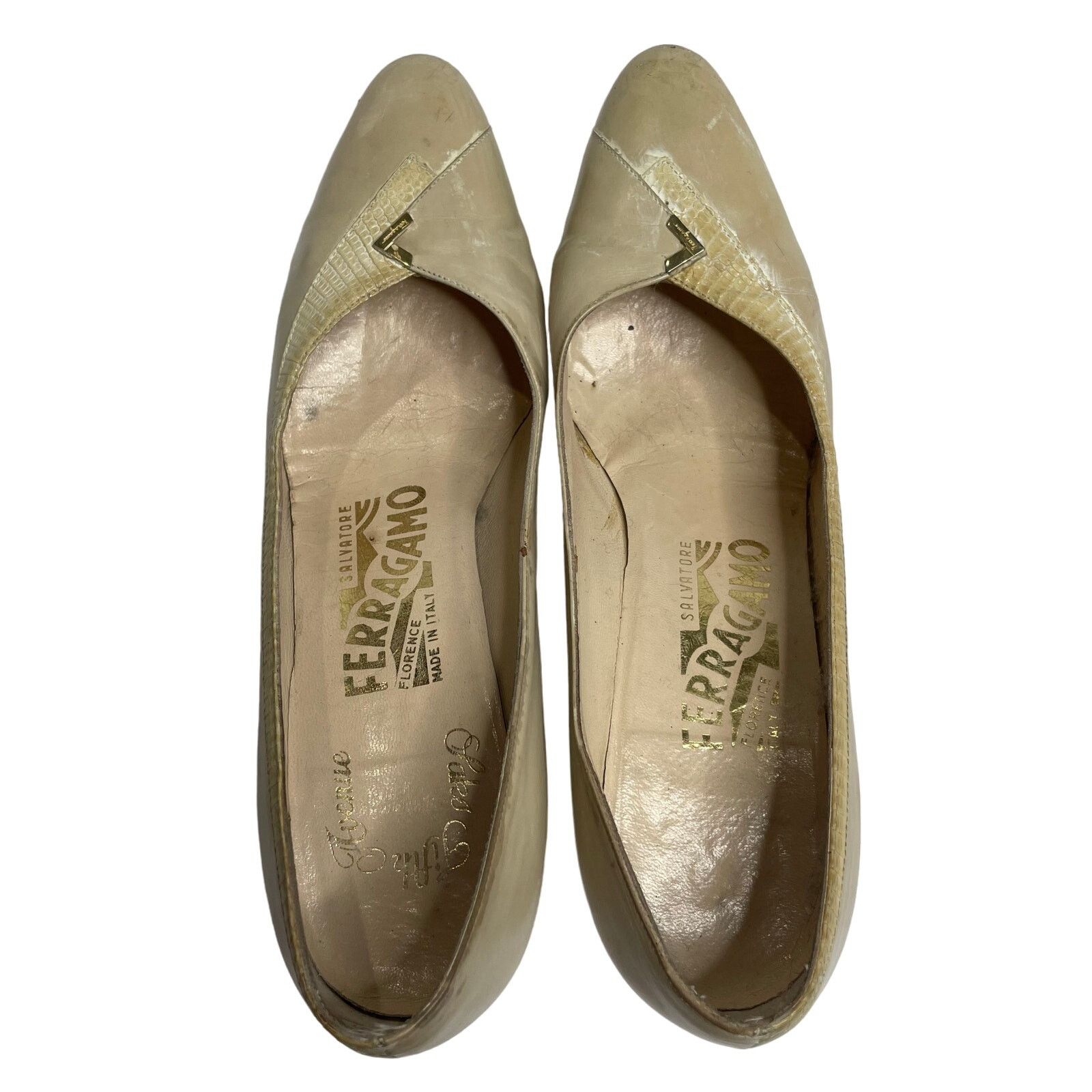 Salvatore Ferragamo Salvatore Ferragamo Nude Short Heels Size US 6 / IT 36 - 4 Thumbnail