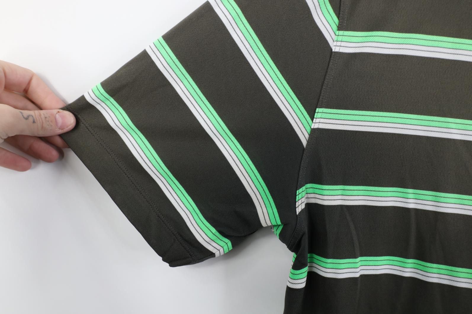 Nike Nike Golf Tour Performance Sun Faded Striped Knit Polo Size US L / EU 52-54 / 3 - 9 Thumbnail