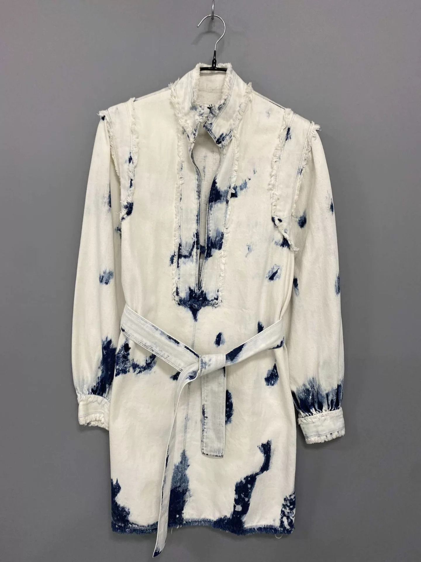 Dior Dior Tie-Dye Denim Belted Dress Women’s 36 Size XS / US 0-2 / IT 36-38 - 1 Thumbnail