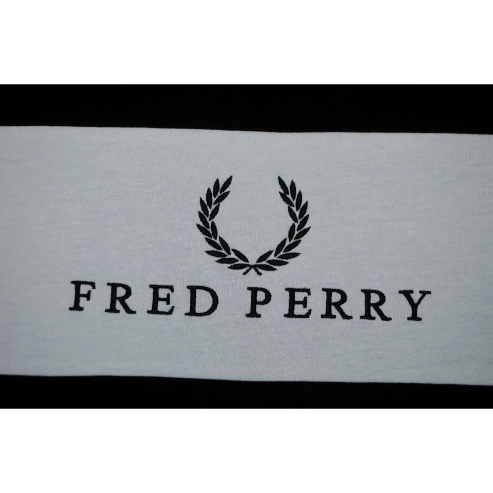 Fred Perry WOMENS FRED PERRY SHORT SLEEVE T-SHIRT BLACK COLOR BIG LOGO SIZE UK 8 ORIGINAL Size M / US 6-8 / IT 42-44 - 2 Thumbnail
