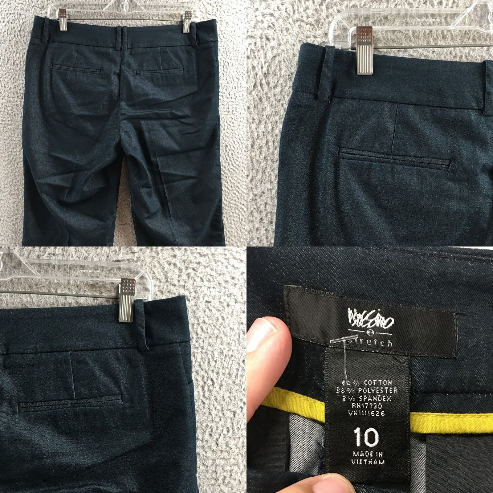Mossimo Mossimo Pants Womens 10 Stretch Blue Dress Pants Zip Fly Mid Rise Straight Leg Size 32" / US 10 / IT 46 - 9 Thumbnail