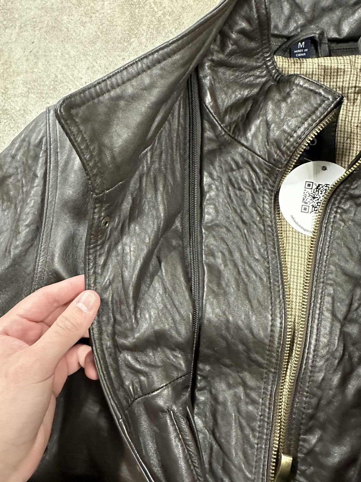 Chaps Ralph Lauren Vintage 90s Chaps Ralph Lauren Brown Leather Jacket Size US M / EU 48-50 / 2 - 7 Thumbnail
