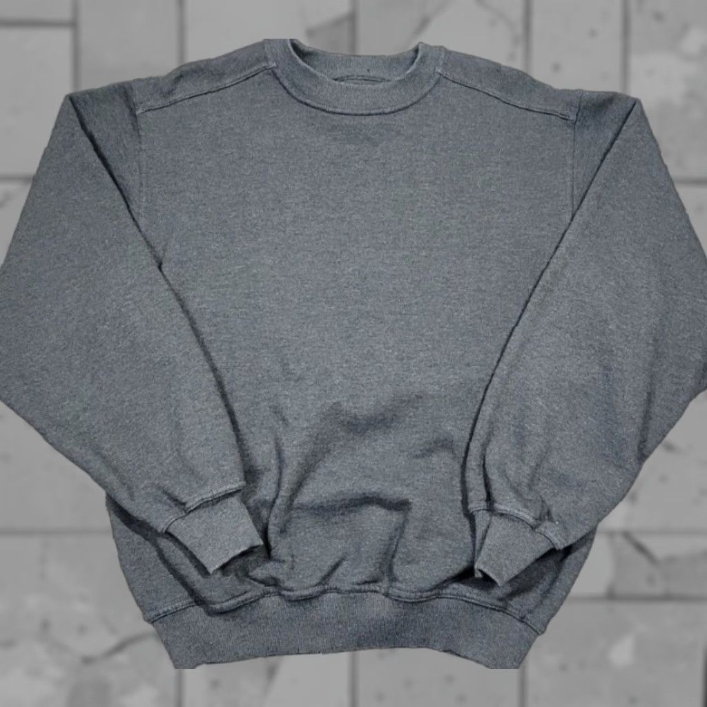 Russell Athletic VINTAGE Russell Athletic Pluma Sweatshirt Men XL Gray Long Sleeve Crew Neck Cotton Polyester Logo 90s City Classic College Outdoor Size US XL / EU 56 / 4 - 1 Thumbnail