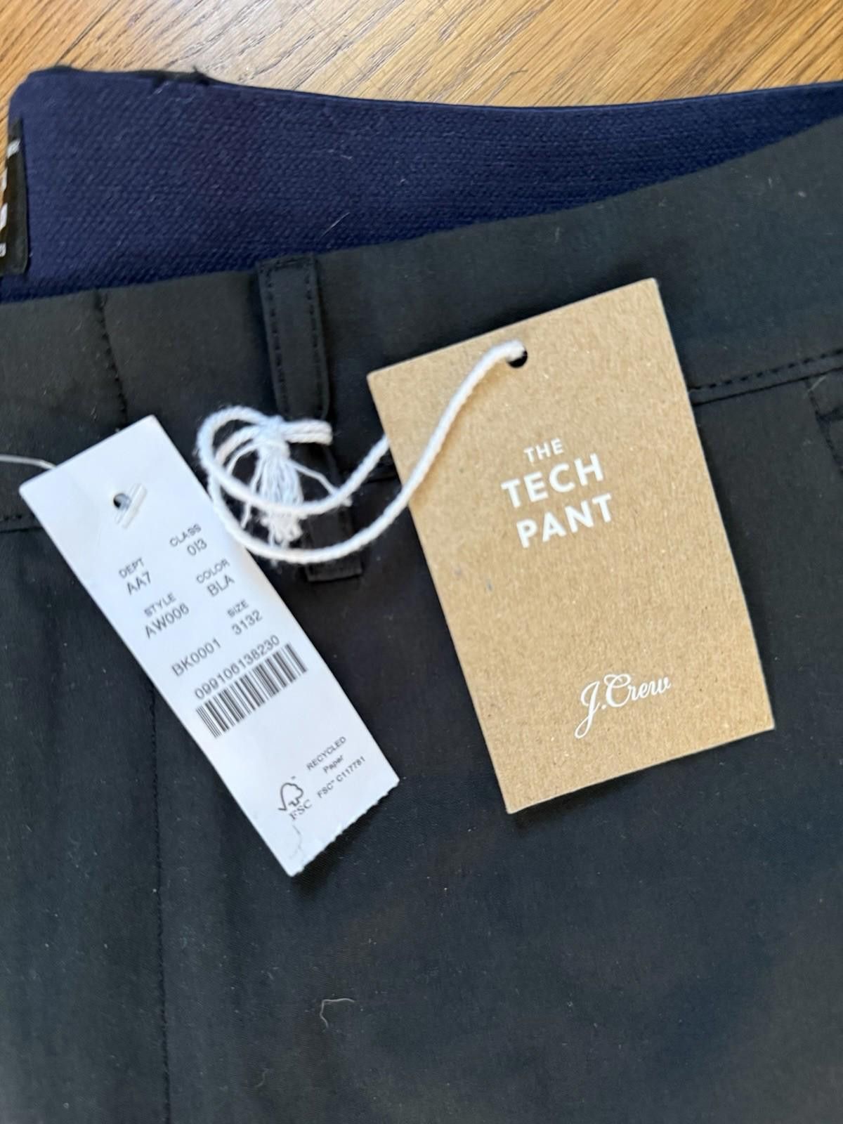 J.Crew J.Crew The Tech Pant in Black - Size 31x32 Size US 31 - 2 Thumbnail