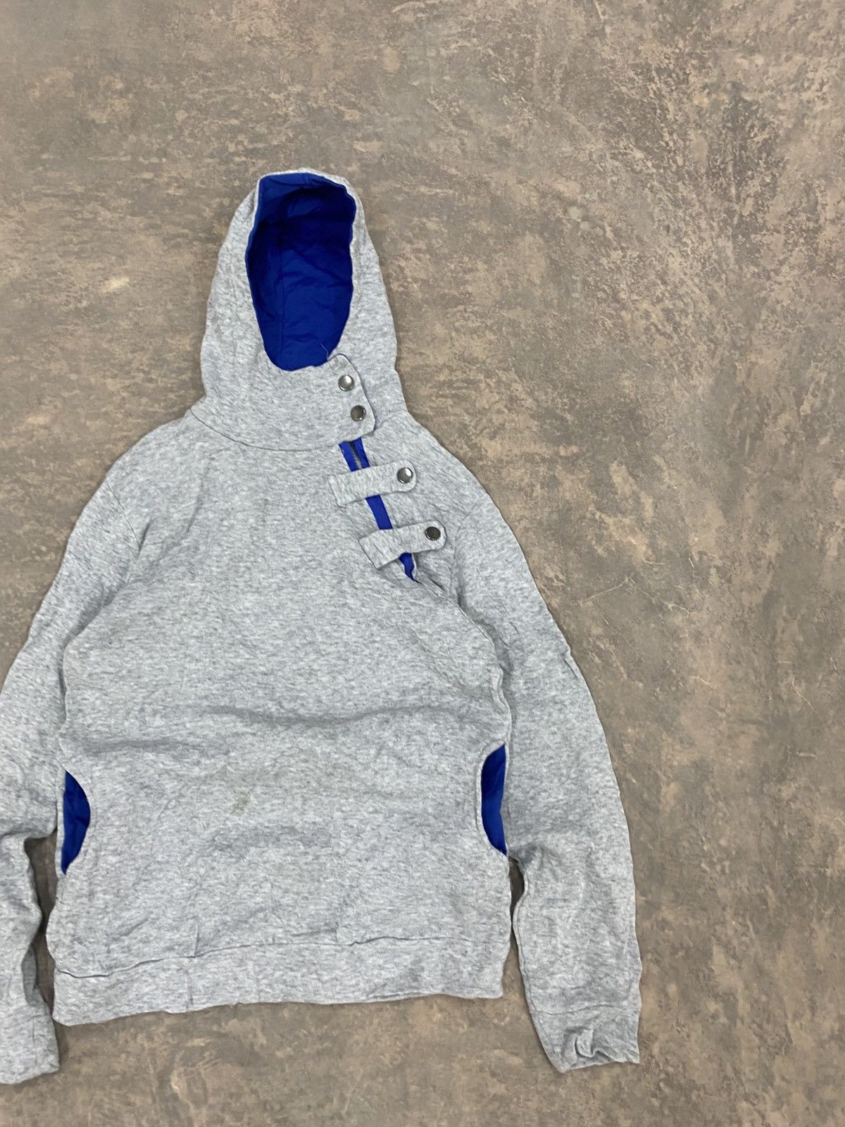 Le Grande Bleu (L.G.B.) 2000s -VSKA Asymmetrical Zipper Hoodie punk grunge lgb Size US S / EU 44-46 / 1 - 5 Thumbnail