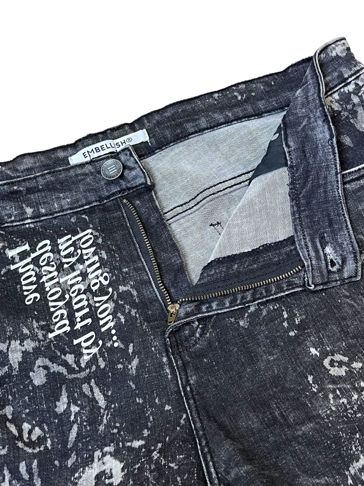 Embellish SICK🔥JAPANESE EMBELLISH STRETCH COTTON DISTRESS STYLE JEANS Size US 40 / EU 56 - 13 Thumbnail