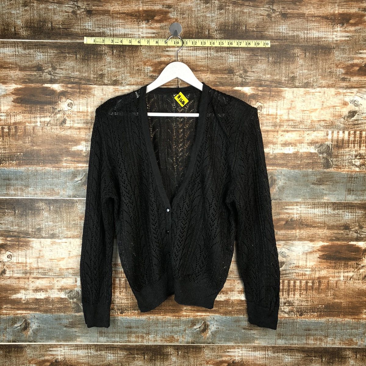 Japanese Brand Japan vintage crochet mesh net Cardigan Knitwear #A1636 Size L / US 10 / IT 46 - 1 Thumbnail