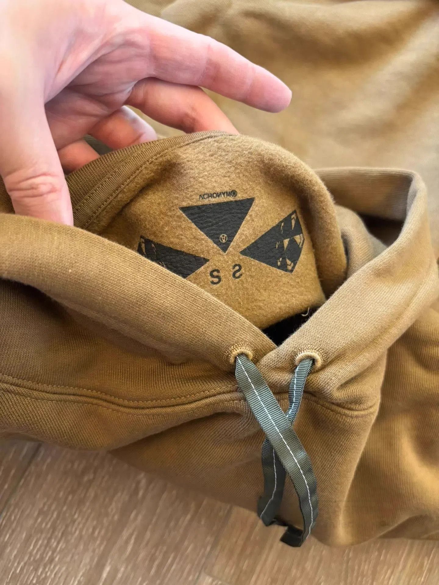 Acronym Beige Hooded Sweatshirt Size M. Size US M / EU 48-50 / 2 - 4 Thumbnail