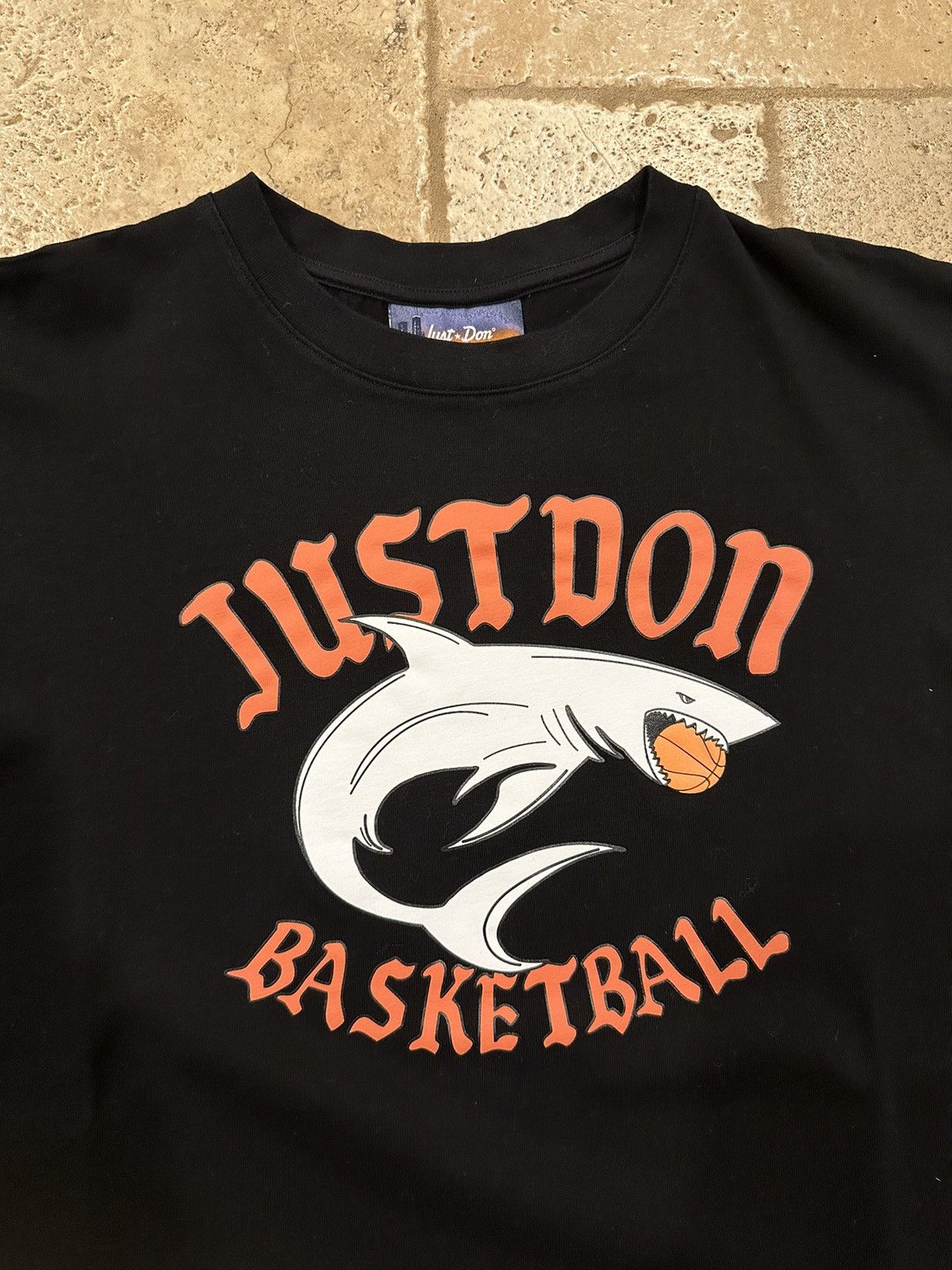 Just Don Just Don Islanders Sharks Basketball Black Tee Size US XL / EU 56 / 4 - 4 Thumbnail