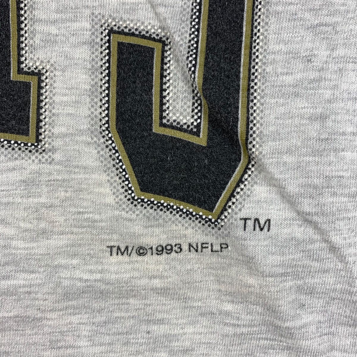 NFL Vintage 90s NEW ORLEANS SAINTS NFL team big logo tee Size US L / EU 52-54 / 3 - 9 Thumbnail