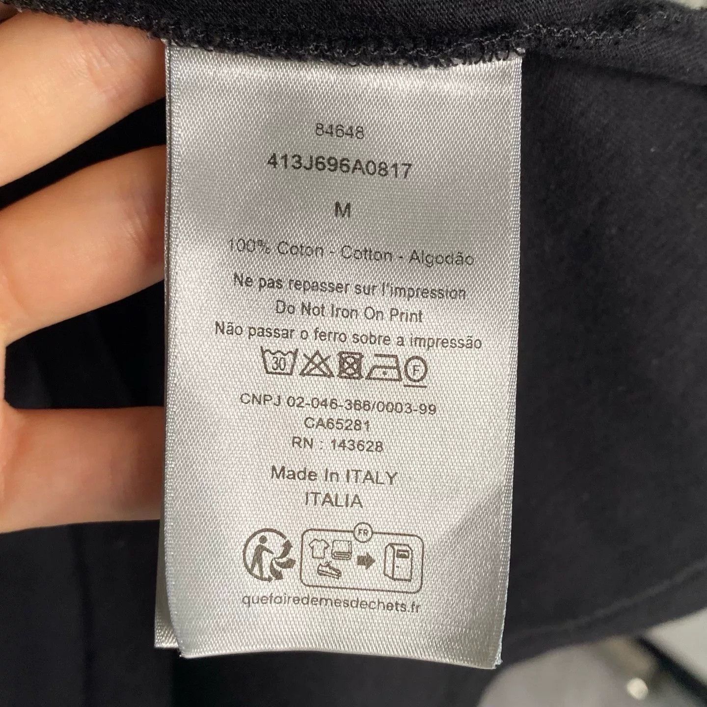 Dior Dior 2024 Rainbow Logo Black T-Shirt M Size US M / EU 48-50 / 2 - 3 Thumbnail