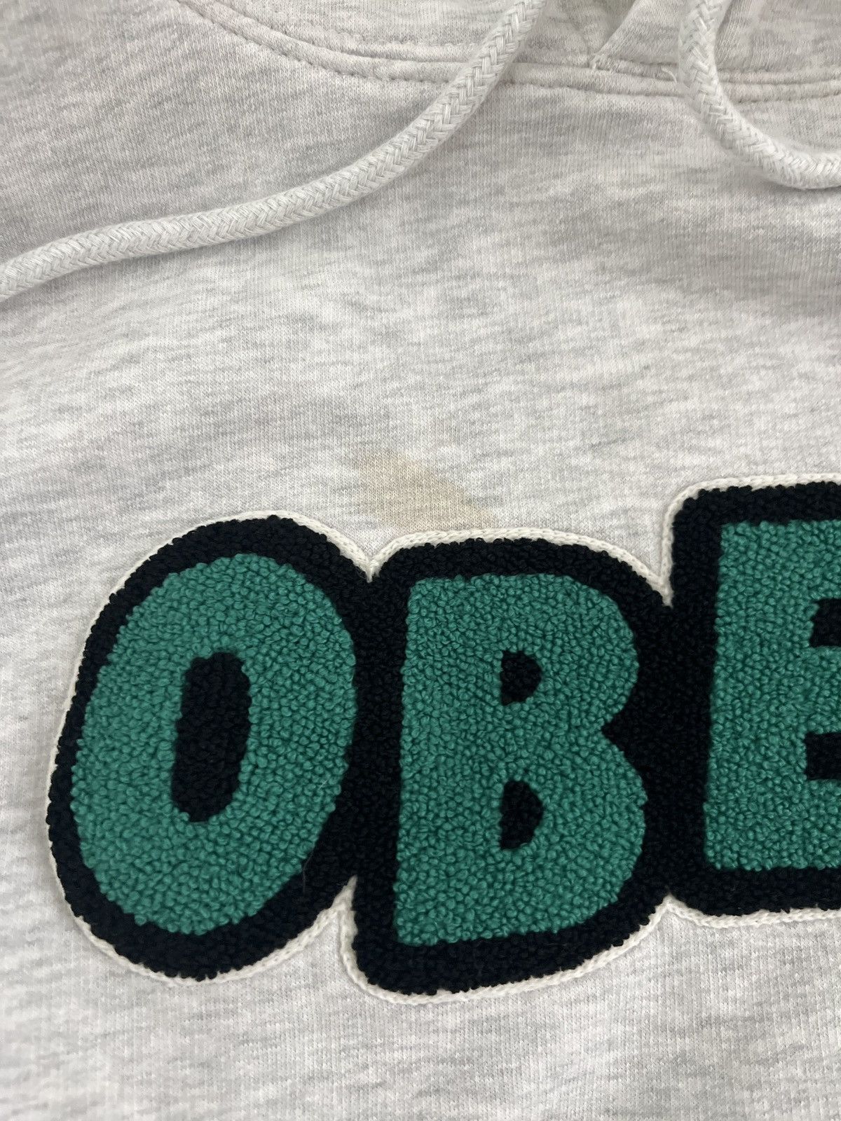 Obey Size Small grey with green lettering Obey hoodie Size US S / EU 44-46 / 1 - 2 Thumbnail