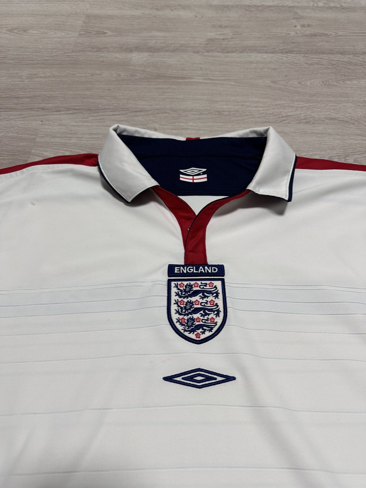 Umbro Vintage Umbro Jersey National Tram England 2003/05 Two side Size US XL / EU 56 / 4 - 2 Thumbnail