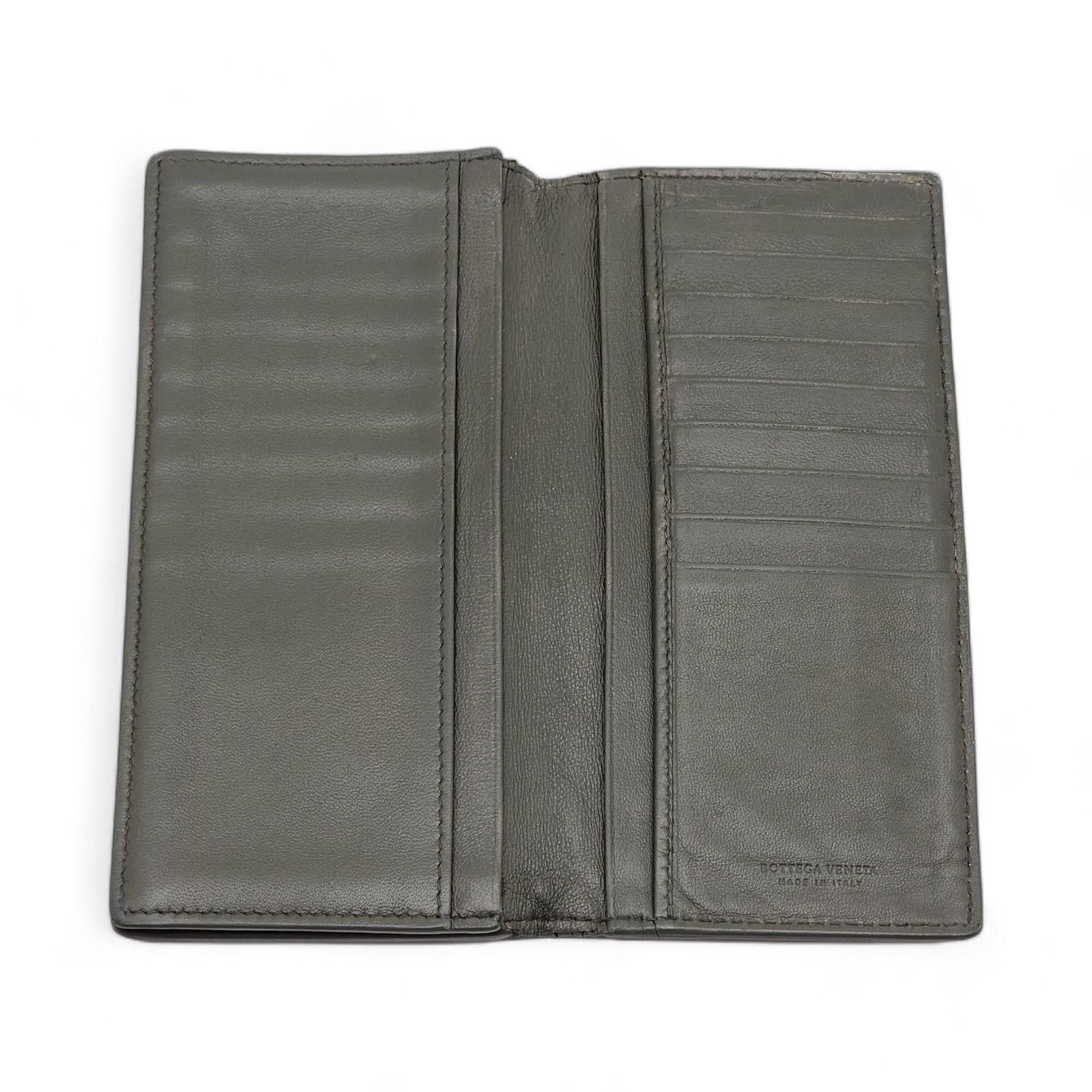 Bottega Veneta Nappa Intrecciato Bi-Fold Wallet in Gray Blue Size ONE SIZE - 5 Thumbnail