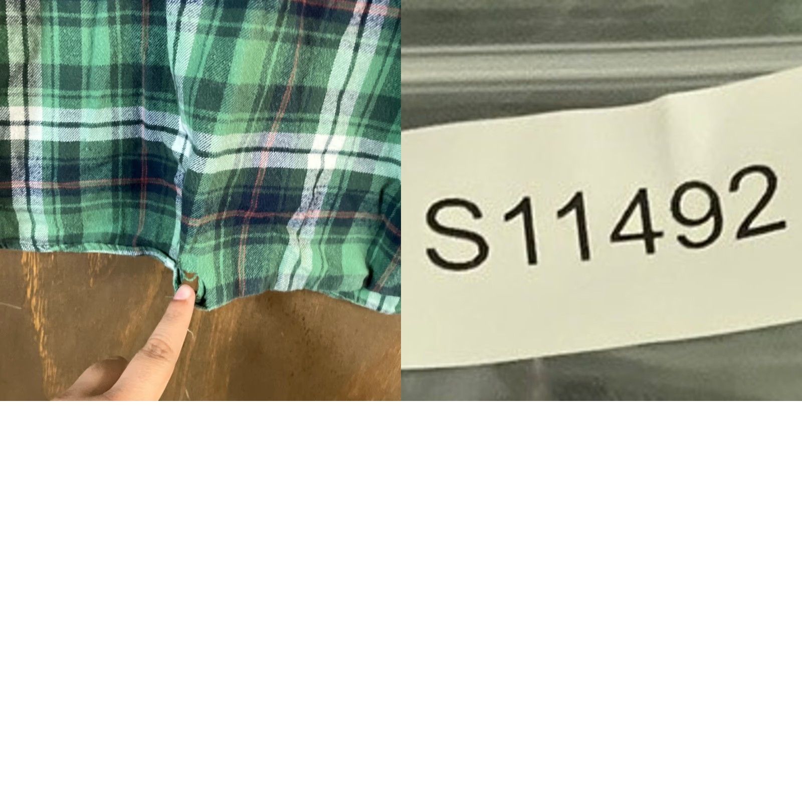 Uniqlo Uniqlo Mens Shirt Green White Plaid Flannel Button-Down 100% Cotton XL (XL) (K) Size US XL / EU 56 / 4 - 9 Thumbnail
