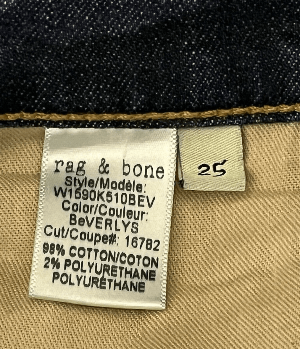 Rag & Bone Rag & Bone Beverly Low-Rise Slim Ankle Jeans (Waist 28) Size 25" / US 0 / IT 36 - 9 Thumbnail