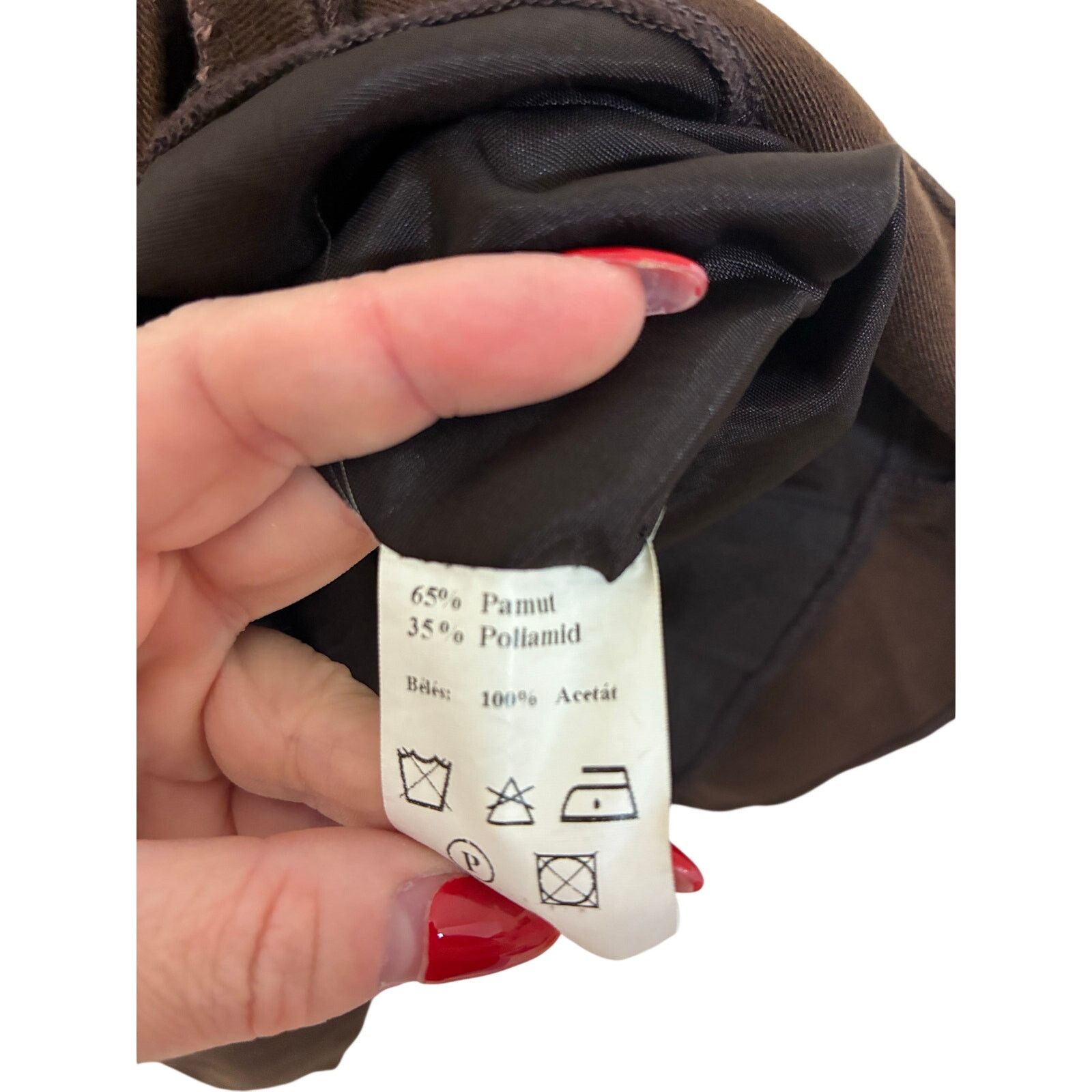 Other Artz Model SZ 38 Chocolate Espresso Brown Modern Pleated Size 28" / US 6 / IT 42 - 4 Thumbnail