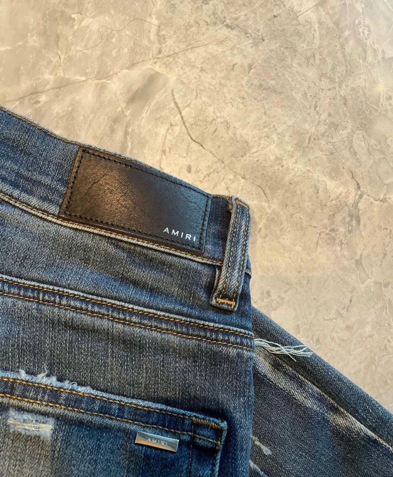 Amiri Amiri limited edition art patchwork blue jeans Size US 32 / EU 48 - 3 Thumbnail