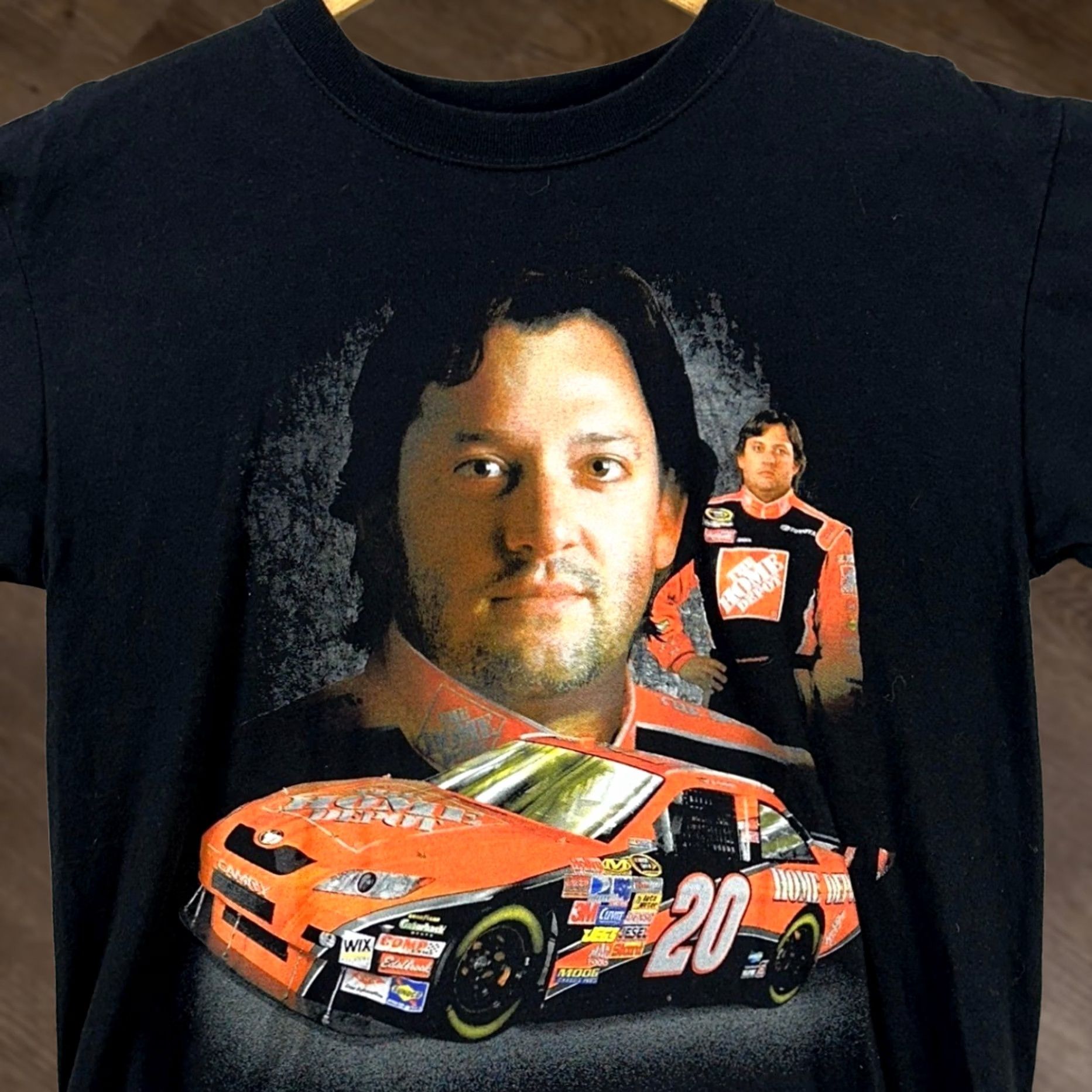 Chase Authentics Chase Authentics NASCAR Tony Stewart Mens T-Shirt Medium Black Tee Pre-shrunk Graphic Print Crew Neck Short Sleeve Cotton Breahble Easy Care Size US M / EU 48-50 / 2 - 1 Thumbnail