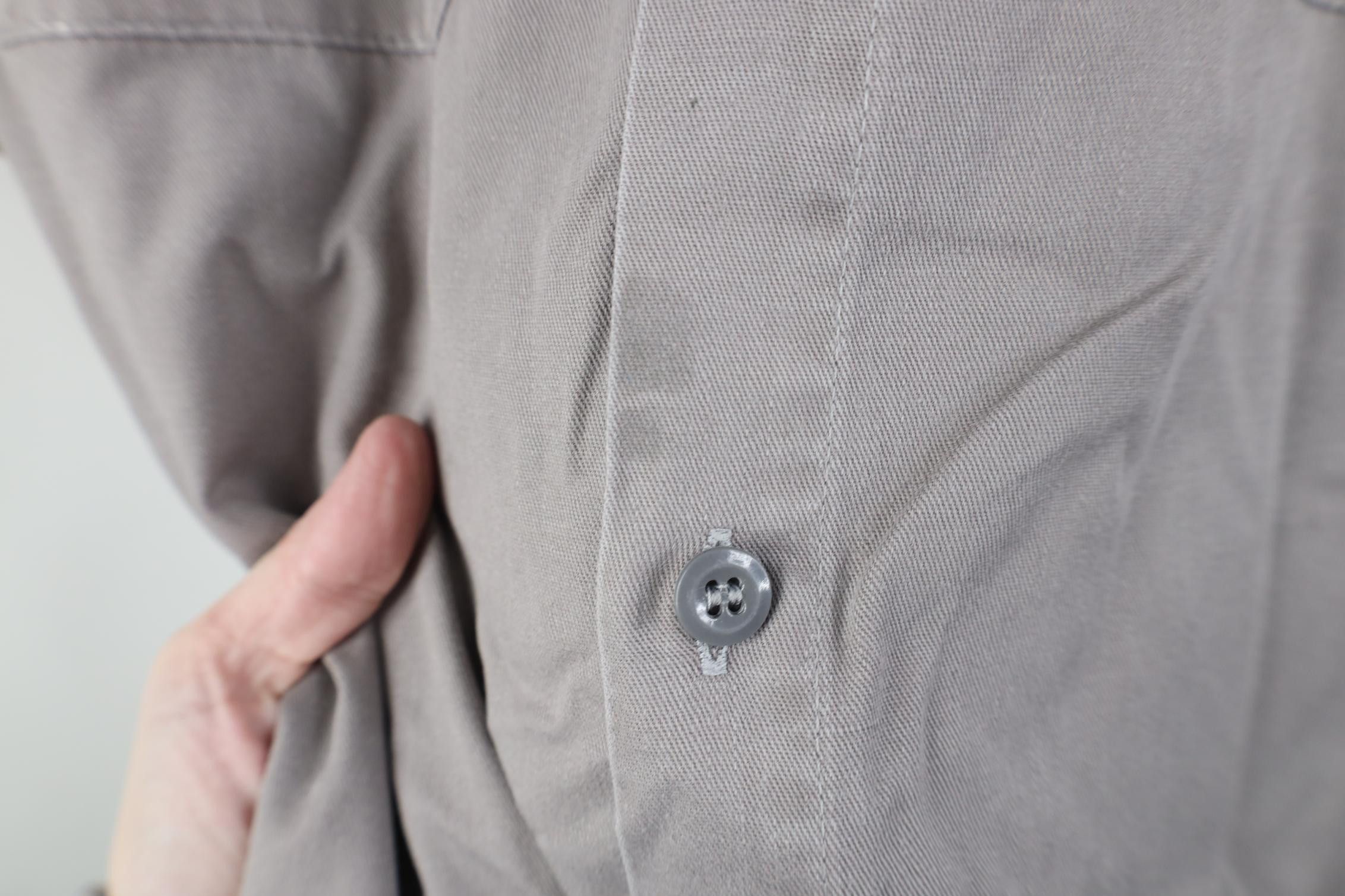 Vintage Vintage 90s Streetwear Workwear Mechanic Button Shirt Gray Size US XXL / EU 58 / 5 - 10 Thumbnail