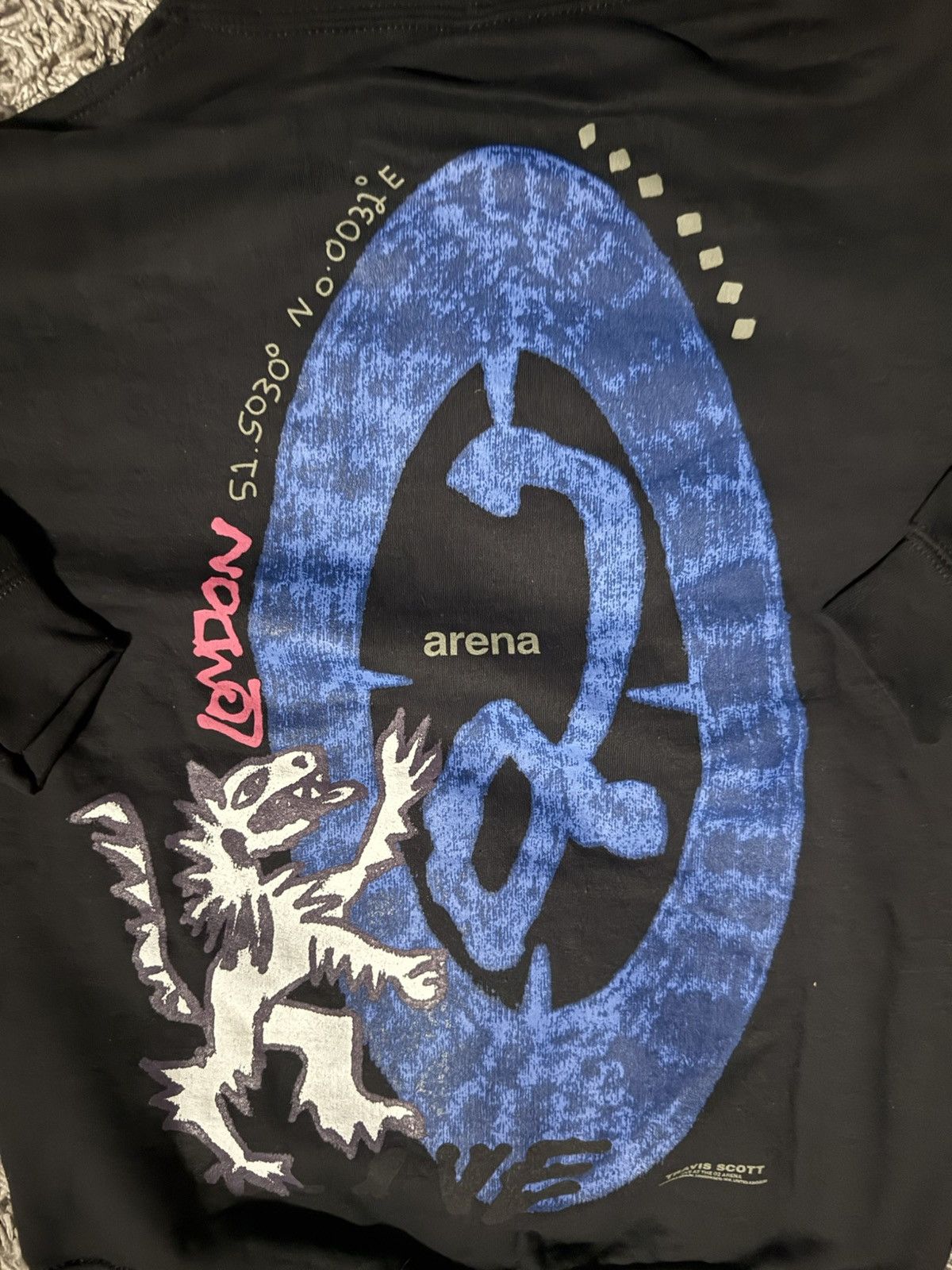 Travis Scott Travis Scott London O2 Live Black Pullover Hoodie in SMALL Size US S / EU 44-46 / 1 - 1 Thumbnail