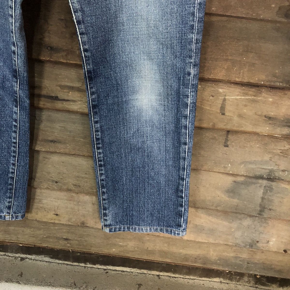 Japanese Brand Uniqlo japan vintage Blue faded jeans Denim Pants #7390 Size US 31 - 7 Thumbnail