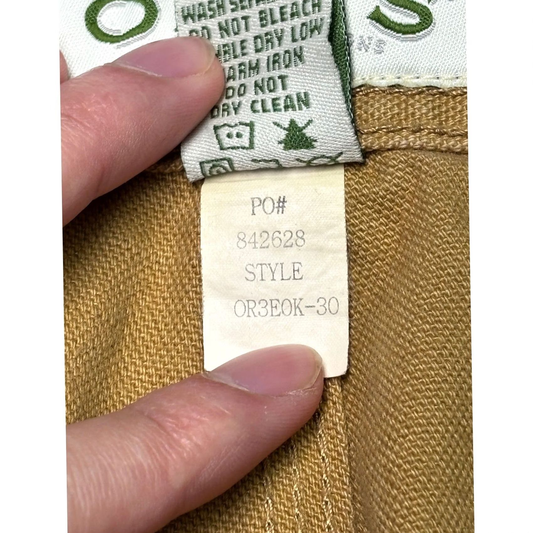 Orvis Orvis Pants Mens 40x30 Tan Cotton Canvas Work Pants Casual, Workwear, Khakis, Big & Tall, Regular Fit Size US 40 / EU 56 - 4 Thumbnail