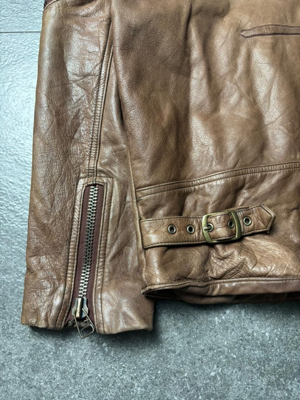 Marithe + Francois Girbaud 1990s Marithe Francois Girbaud Ramones Leather Jacket Size US L / EU 52-54 / 3 - 5 Thumbnail