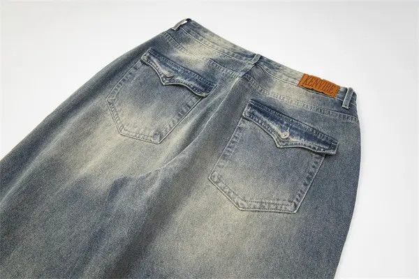 Japanese Brand Hazuki x Fuka Men's straight punk washed distressed jeans Size US 32 / EU 48 - 5 Thumbnail