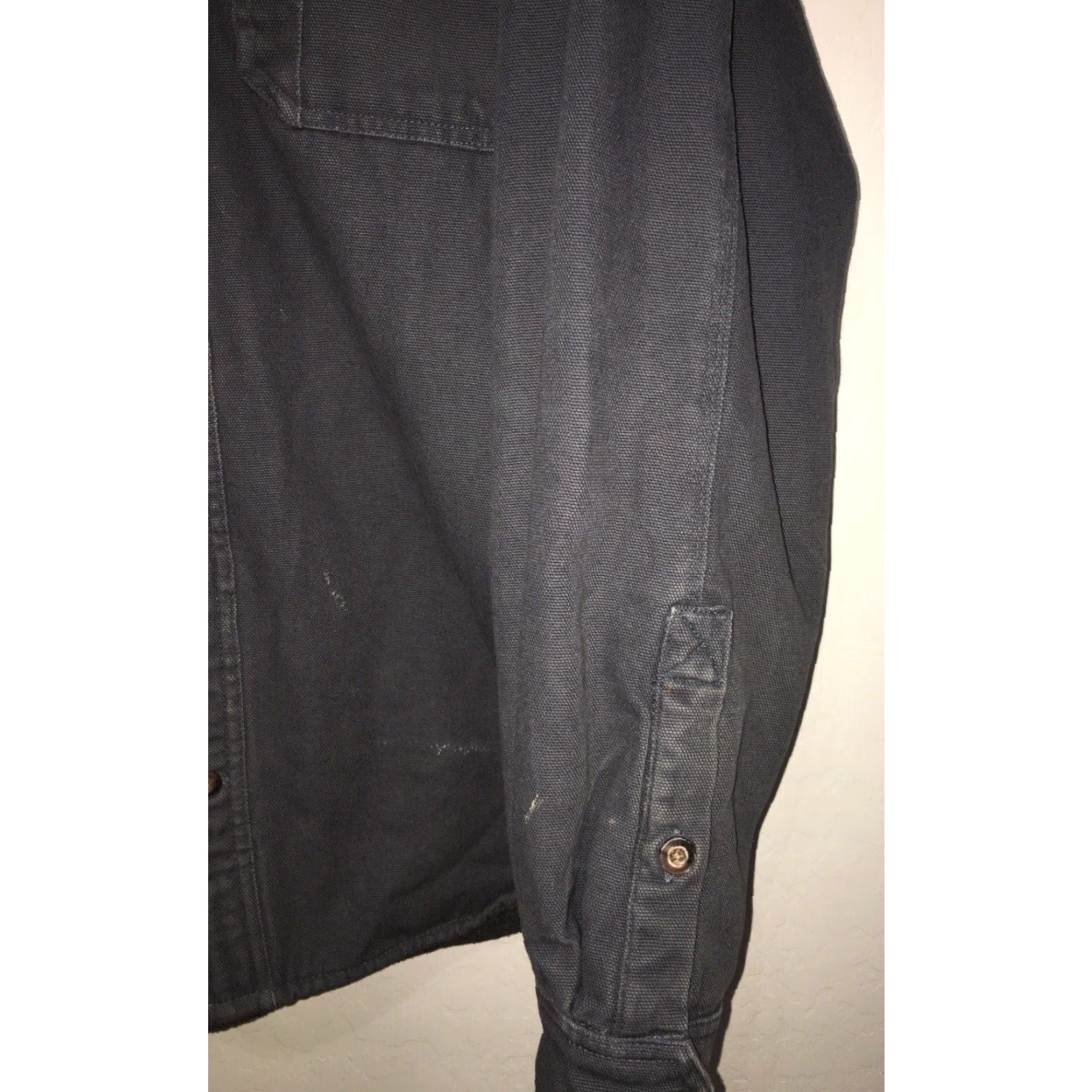 Duluth Trading Company VINTAGE Duluth Trading Company Work Canvas Shirt Jacket Men XL Grayish Blue | Heavy Durable Outer Shell Size US XL / EU 56 / 4 - 5 Thumbnail