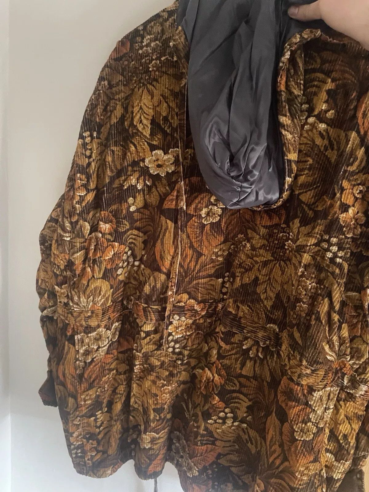 Acne Studios Acne Studios Flower print corduroy parka jacket -Size Medium Size US M / EU 48-50 / 2 - 4 Thumbnail