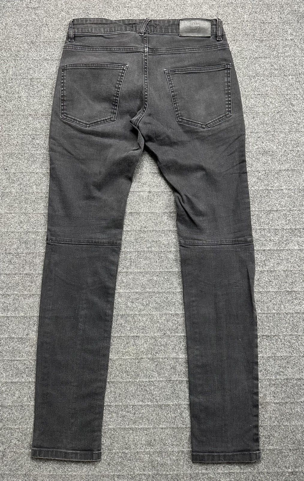 Pierre Balmain Pierre Balmain - Men’s Moto Biker - Washed Black Denim Jeans Size US 32 / EU 48 - 5 Thumbnail