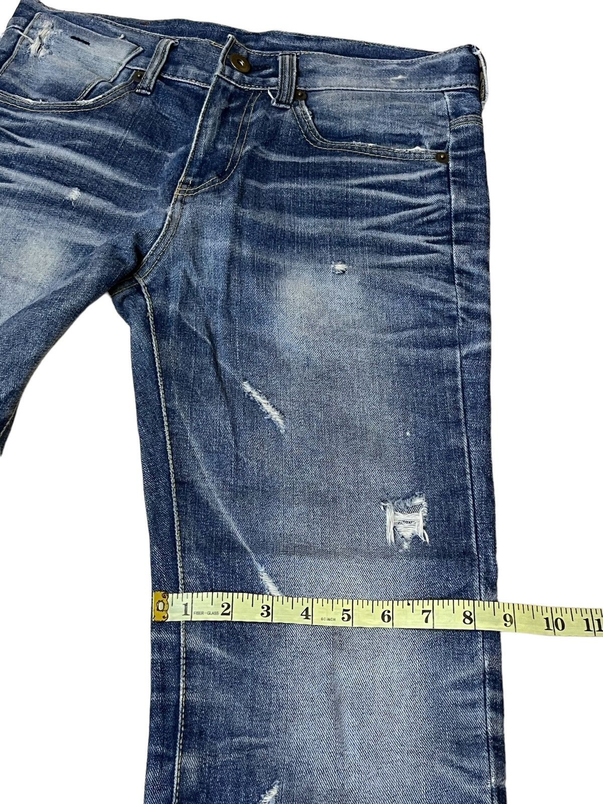 Japanese Brand SICK🔥JAPANESE BRAND OLD ARMY DISTRESSED STYLE DENIM/JEANS Size US 32 / EU 48 - 18 Thumbnail