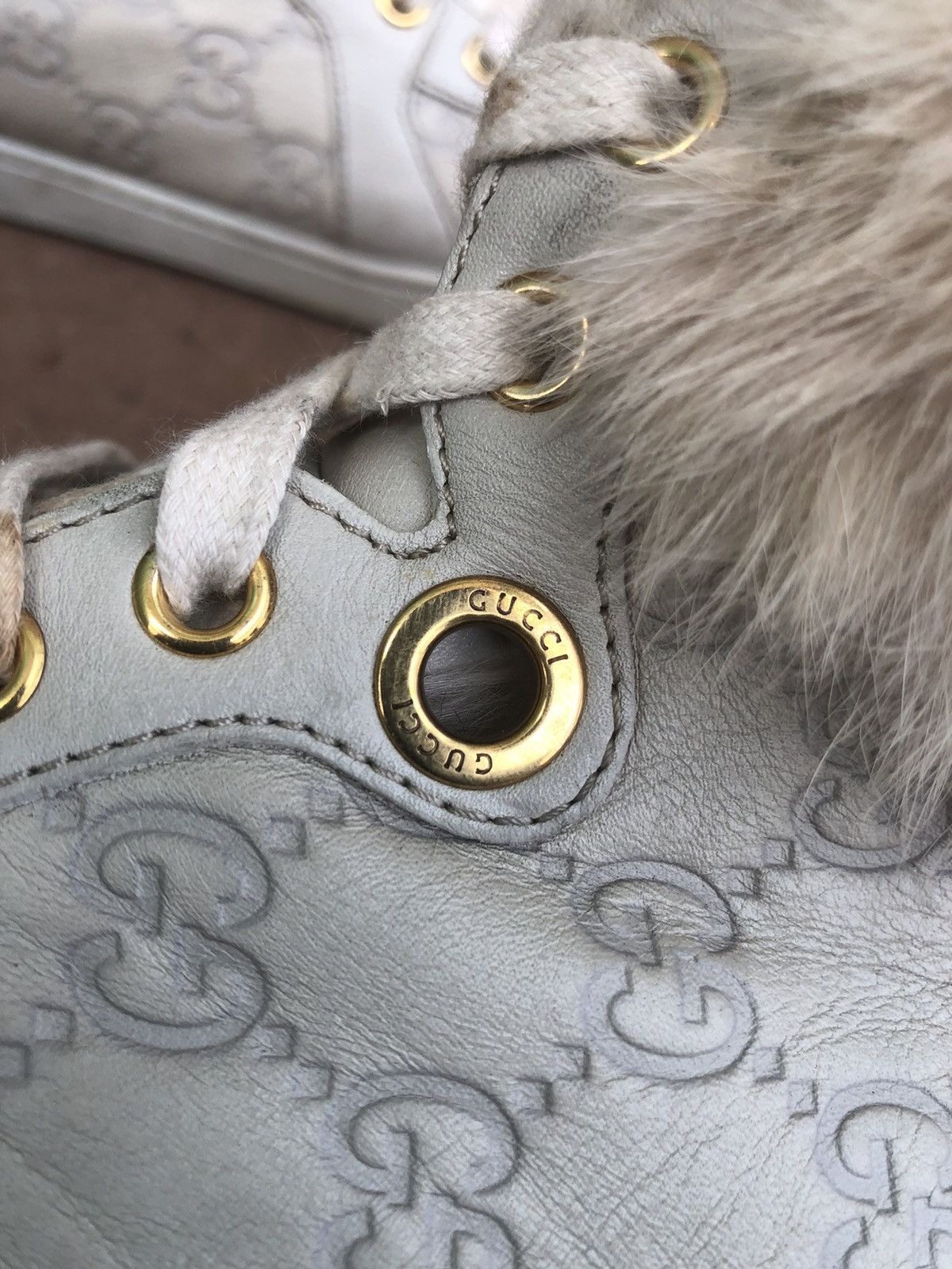Gucci Gucci Guccissima Fur Trim Women’s Boots Size 37 Size US 7 / IT 37 - 20 Thumbnail