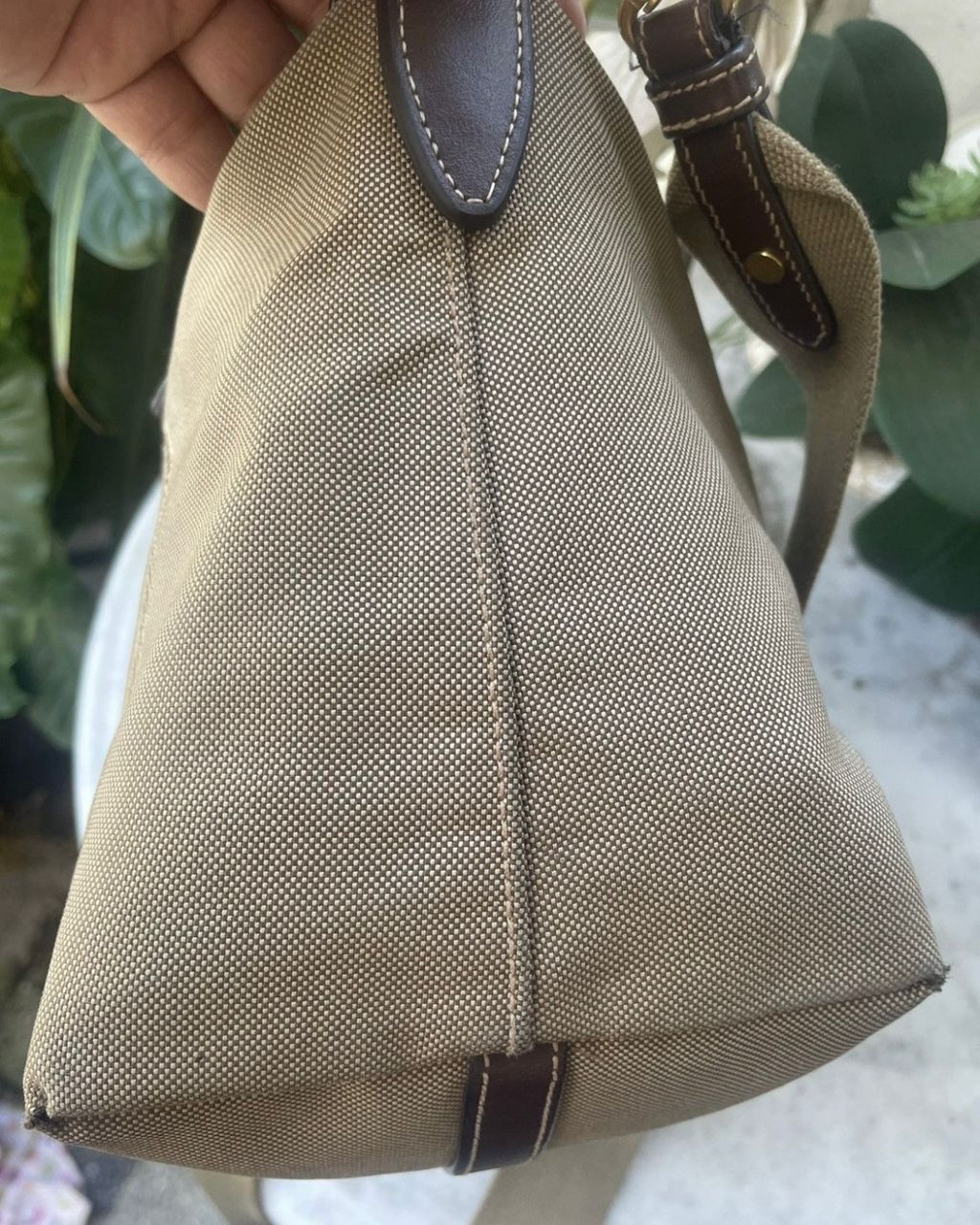 Prada Authentic PRADA Logo Jaquard Canvas Shoulder Bag Size ONE SIZE - 7 Thumbnail