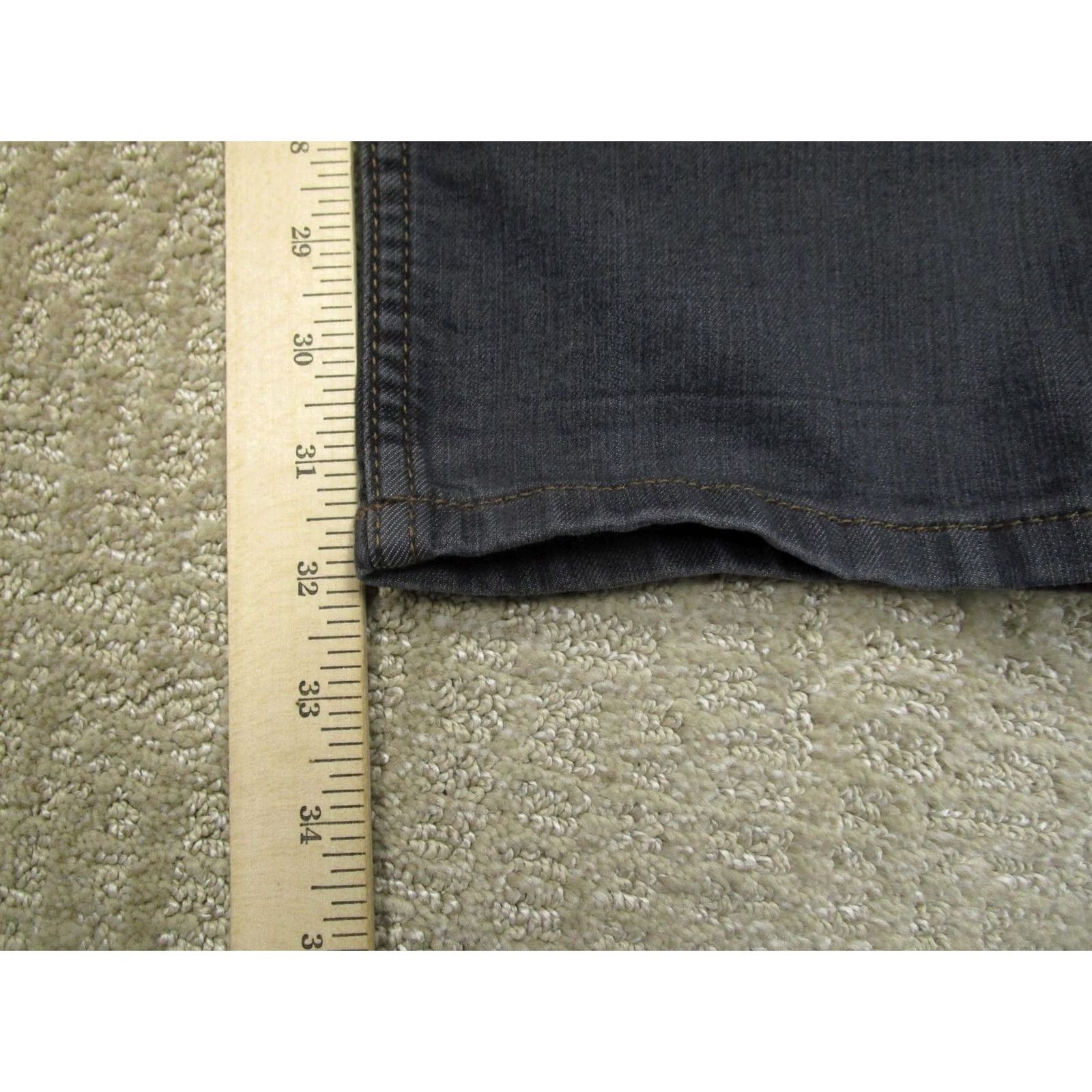 Prana prAna Jeans Slim Mens 32x32 Gray Straight Denim Cotton Polyester 5-Pocket Regular Zip Closure Slim Fit Classic Modern Preppy Style Boys? Size US 32 / EU 48 - 7 Thumbnail