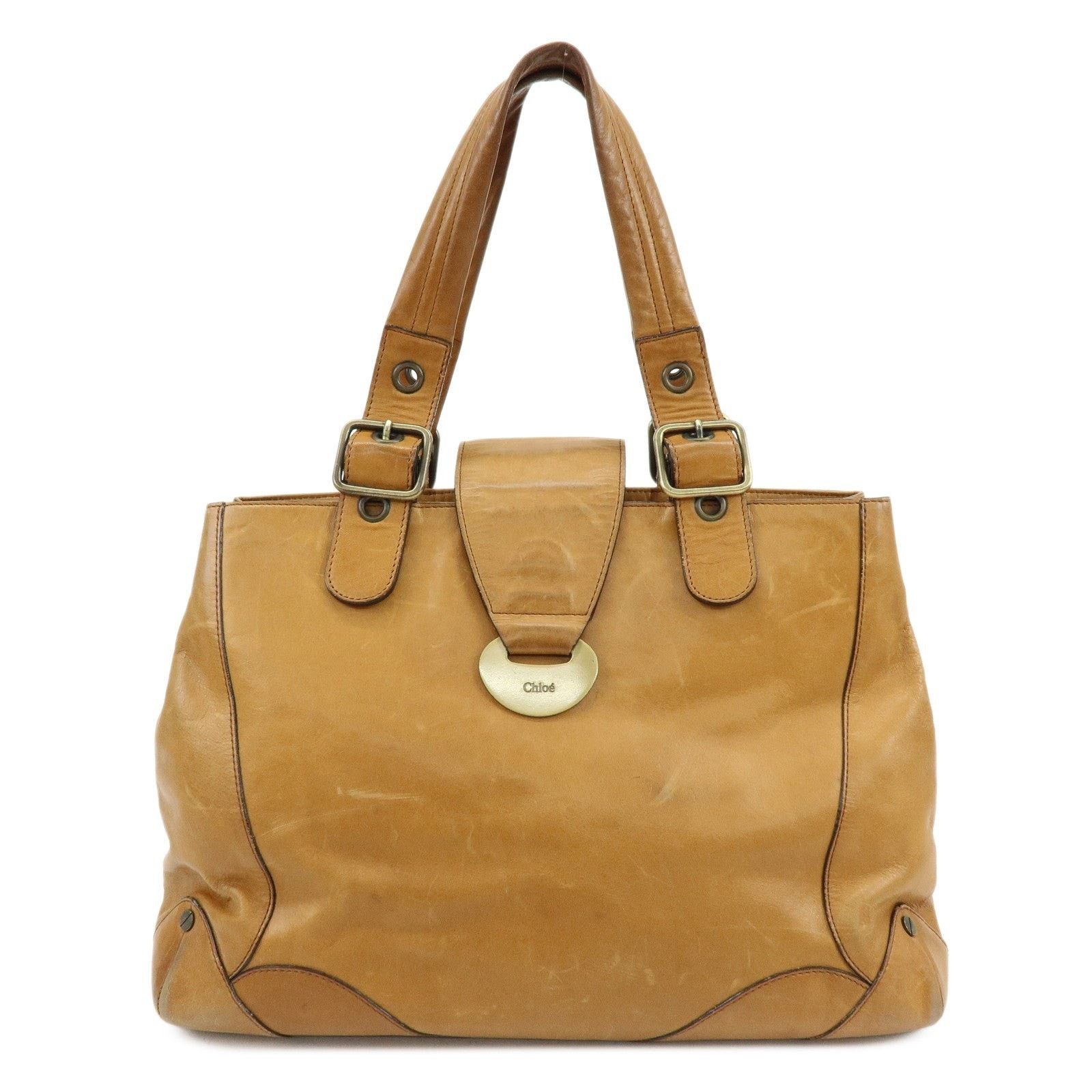 Chloe Chloe Maroquinerie Leather Tote Tan Size ONE SIZE - 1 Thumbnail