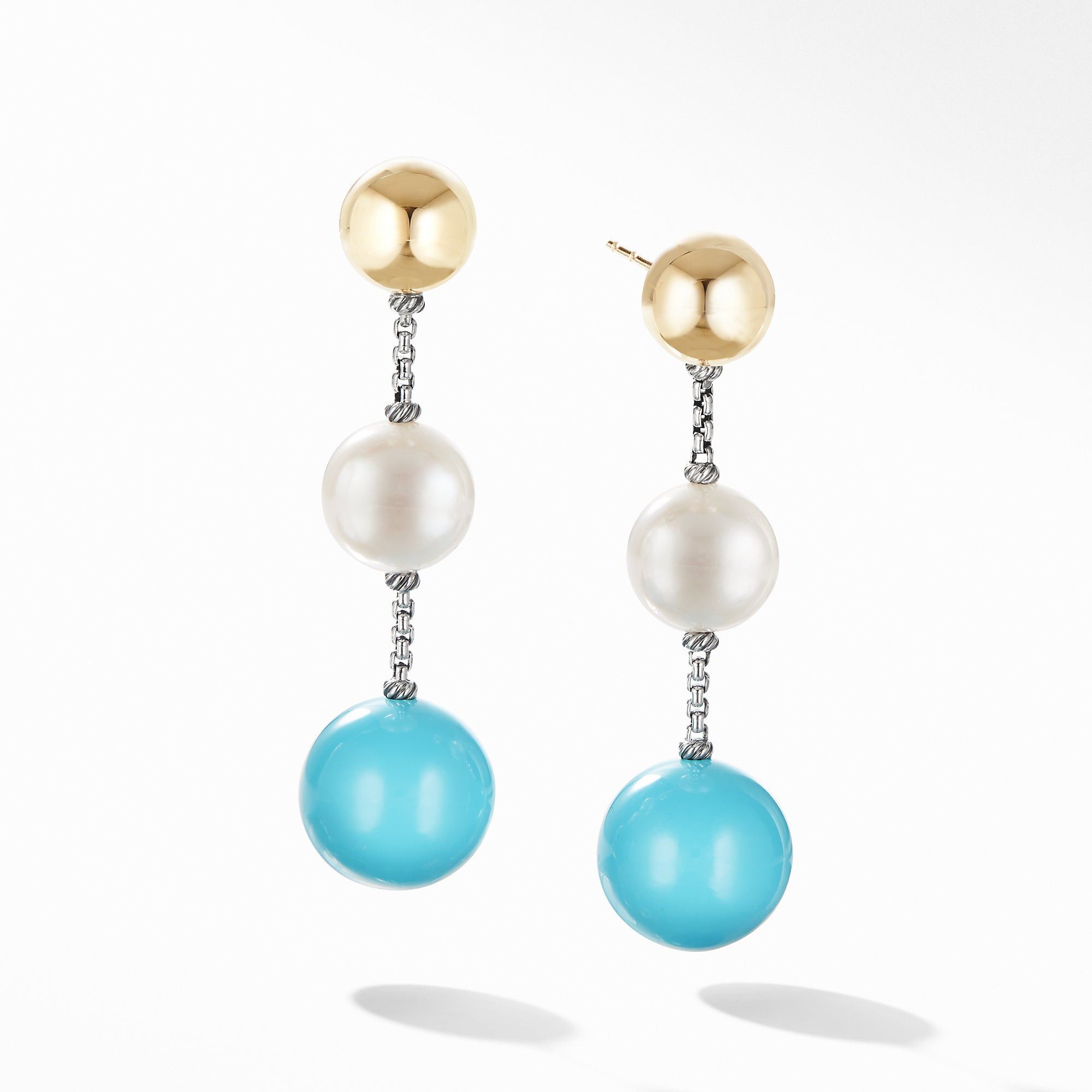 David Yurman o1w1db10525 E14656 Earrings in Pearl and 14K Yellow Gold Size ONE SIZE - 1 Preview