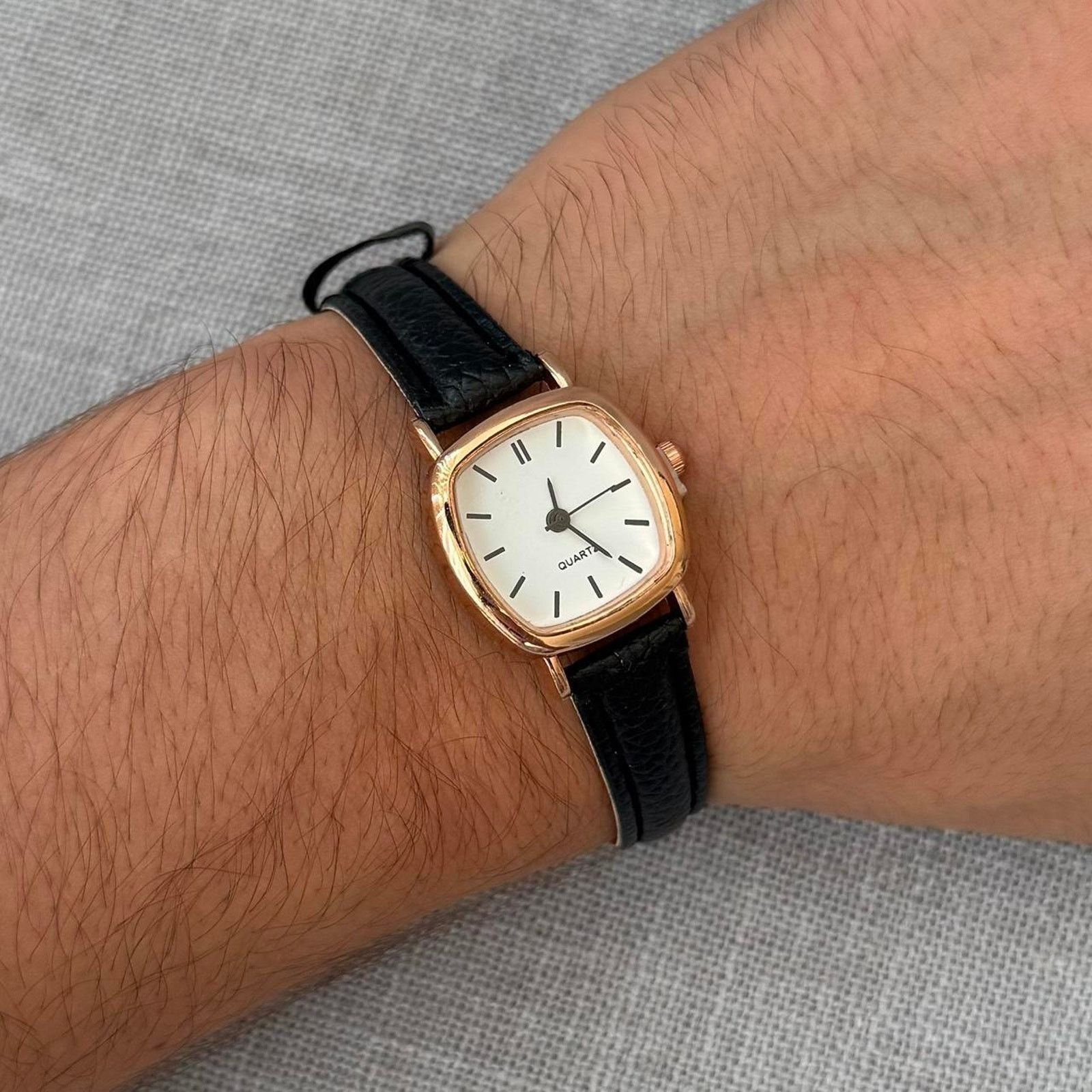 Other Black leather watch classic analogue WMNS1 Size ONE SIZE - 3 Thumbnail