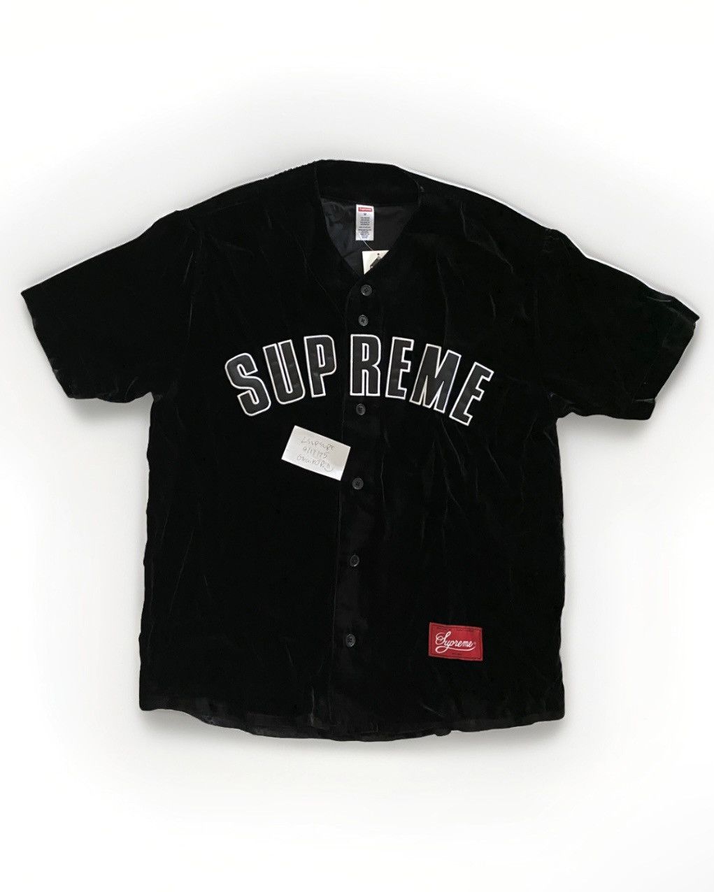 トップス Supreme Velvet Baseball Jersey Supreme Velvet Baseball Jersey (SS25) - $188