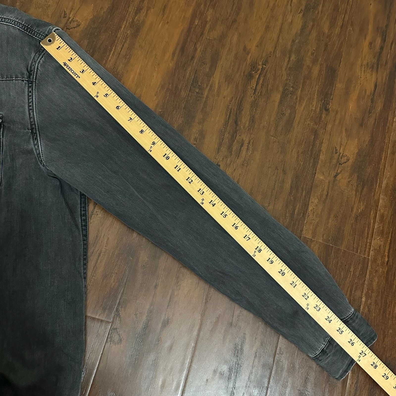 Allsaints ALLSAINTS Genki Shirt Denim Snap Corduroy Collar Western Size US XL / EU 56 / 4 - 10 Thumbnail