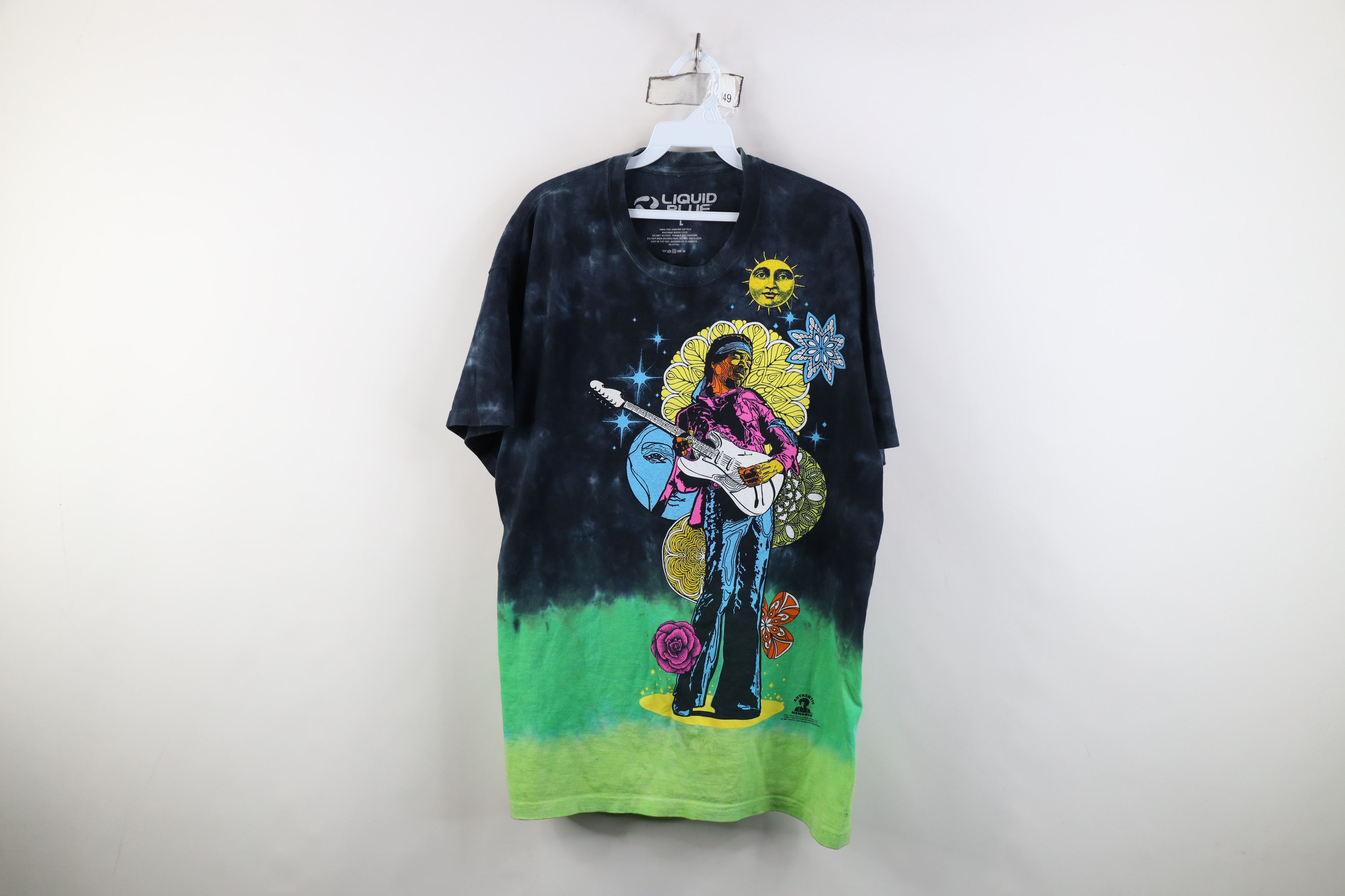Liquid Blue Y2K Liquid Blue Wash Jimi Hendrix Band T-Shirt Moon Flower Size US L / EU 52-54 / 3 - 1 Thumbnail