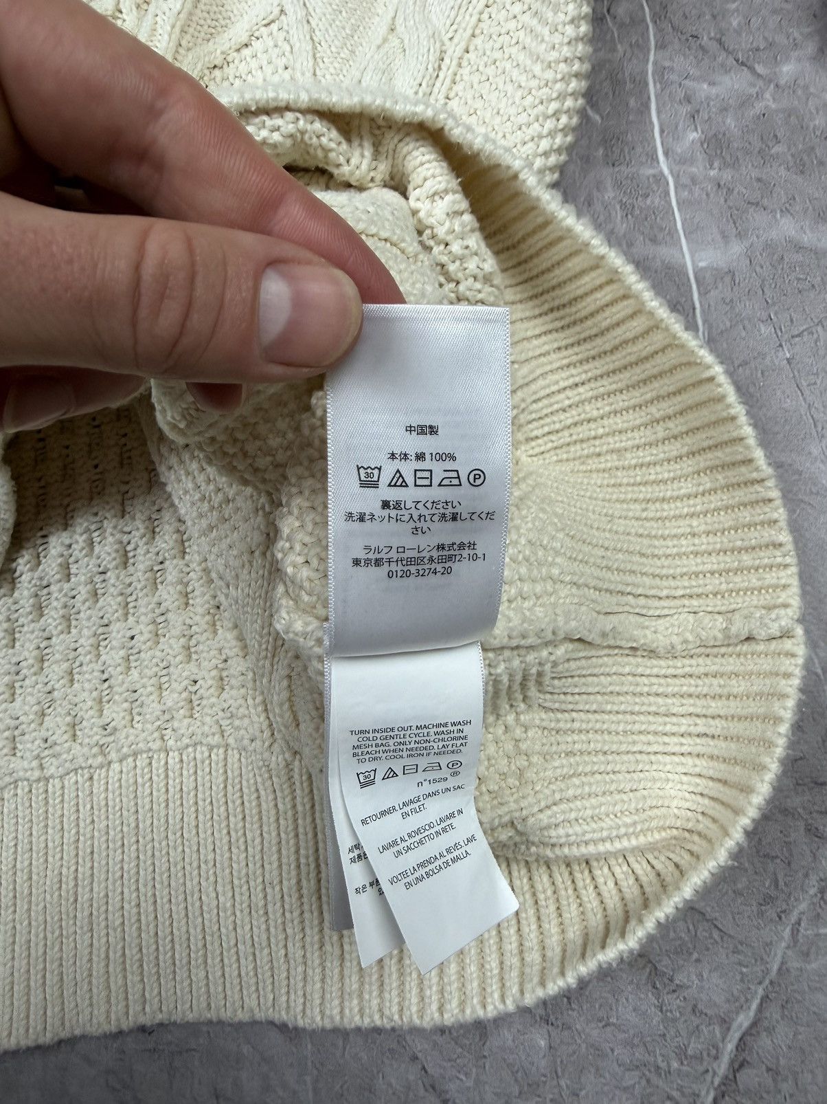 Polo Ralph Lauren Polo Ralph Lauren Heavyweight Cable Knit Cotton Sweater Size US M / EU 48-50 / 2 - 7 Thumbnail